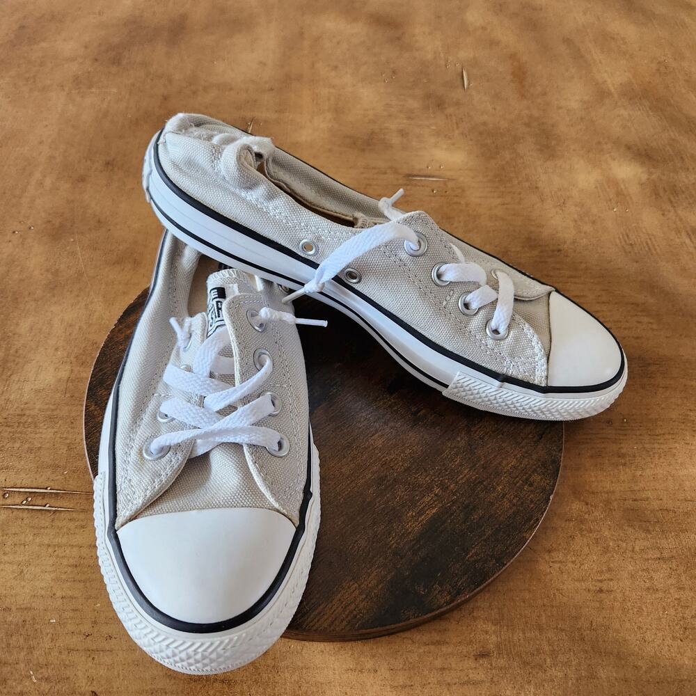 Converse Chuck Taylor All Star Shoes Women 8 Shoreline Slip-On Gray 537082F Chic